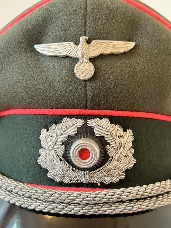 WWII THIRD REICH PANZER OFFICERS VISOR CAP BERLIN GERMANY