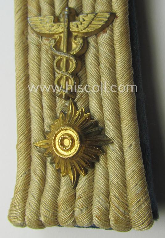 Single, later-war-period, 'cyphered' WH (Heeres) officers-type shoulderboard: 'Oberleutnant des TSD o. Truppensonderdienst'