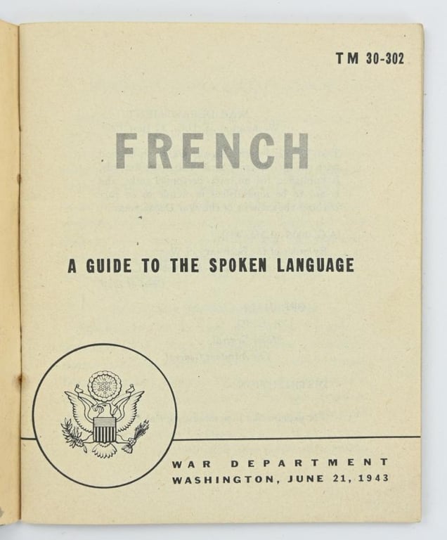 US WW2 French Language Guide