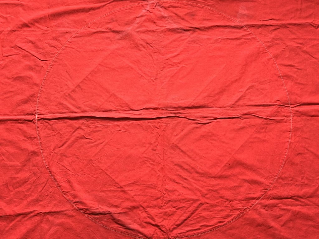 EARLY RARE GERMAN WWII, THIRD REICH COMBAT PANZER TANK IDENTIFICATION FLAG.