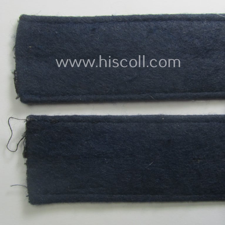 Truly used- and/or tunic-removed, typical 'smooth-woolen'-based, EM- (ie. NCO-) pattern WH (Luftwaffe) cuff-title (ie. 'Ärmelstreifen') entitled: 'Hermann Göring' that comes in that comes in an overall very nice condition