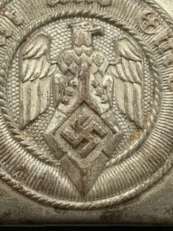 WWII GERMAN HITLER YOUTH STEEL BELT BUCKLE.