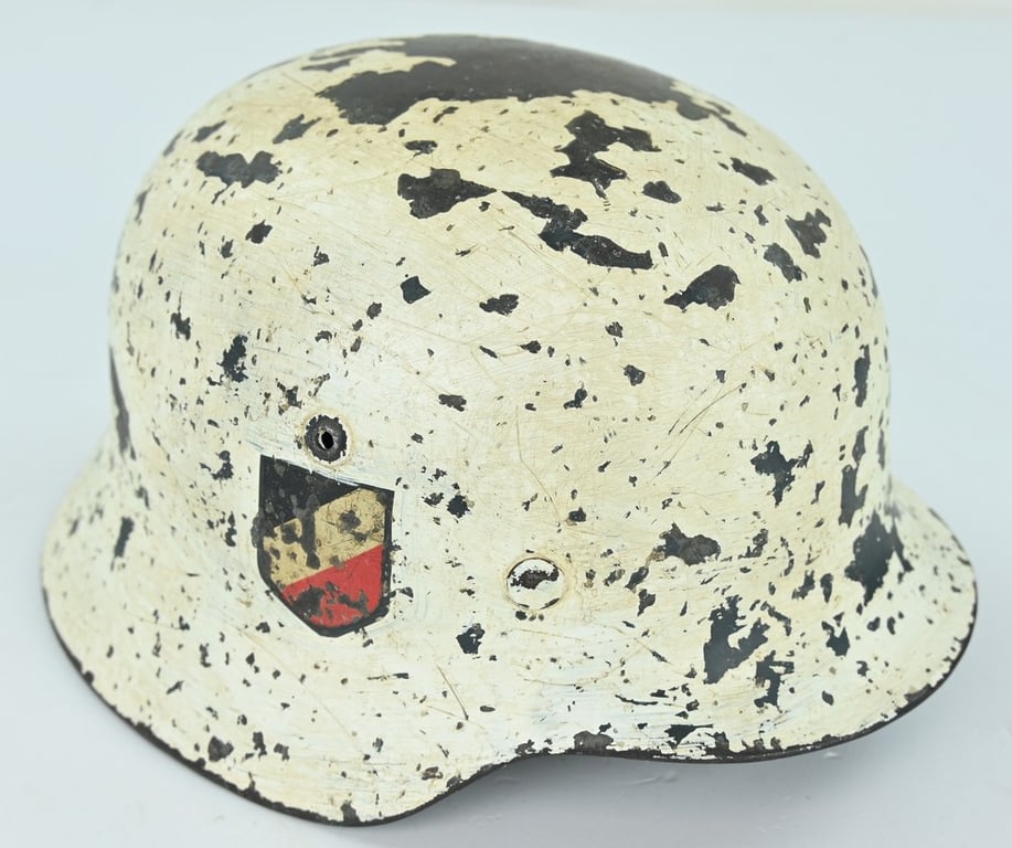 German LW M35 DD Winter Camo Helmet