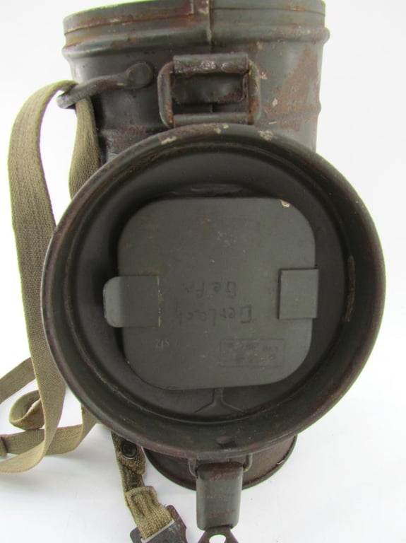WH/SS Gasmask Cannister With Contents 1943