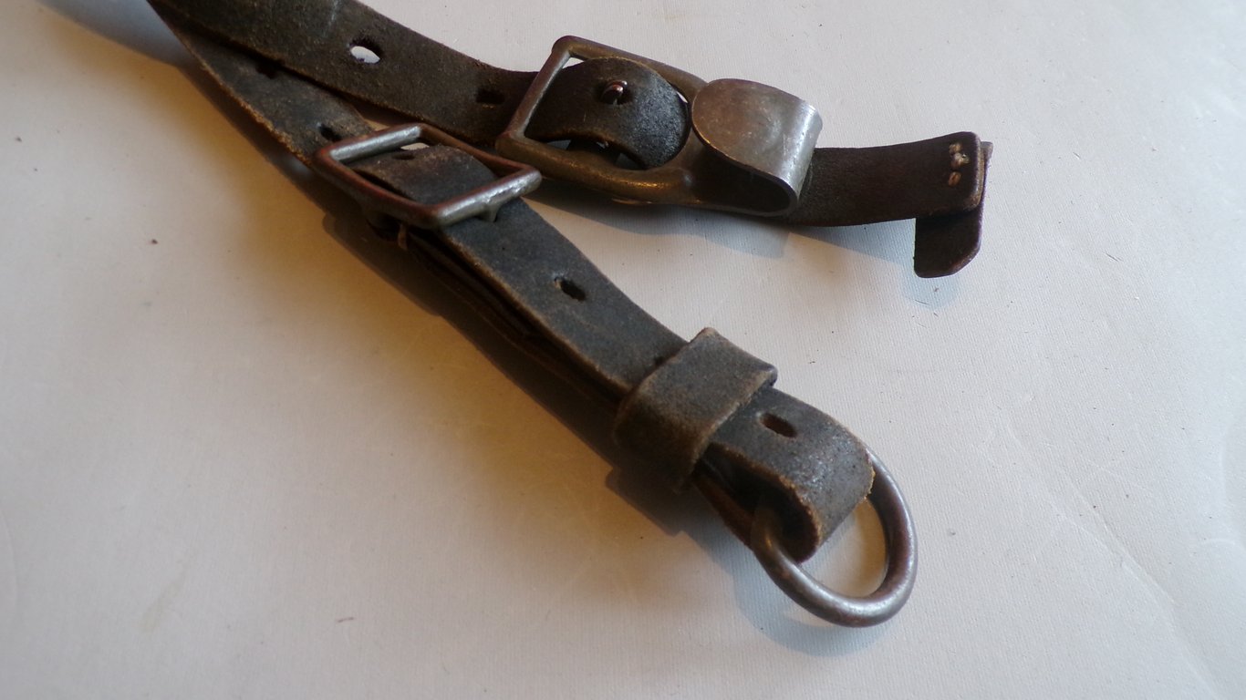 Wehrmacht Leather Combat Y-Straps with RbNr