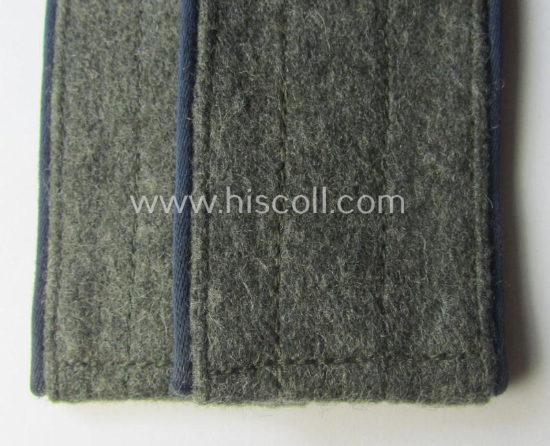 Pair of WH (Heeres) 'M44'-styled ie. 'simplified' EM-type shoulderstraps: 'Sld. eines Sanitäts-Rgts. o. Abtlgs.'