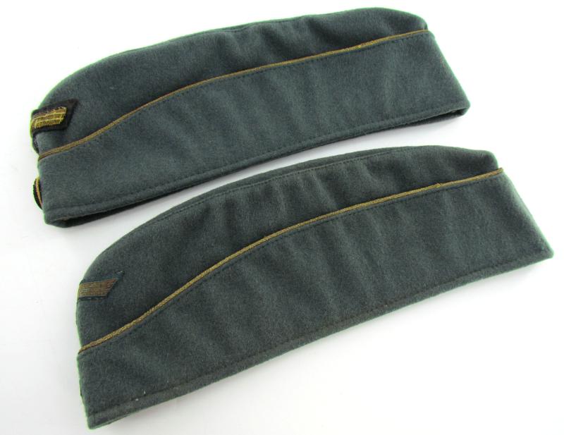 2x Kriegsmarine Coastal Artillery Officer's Overseas Cap