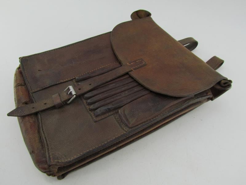 German Brown Leather Map Case with insert