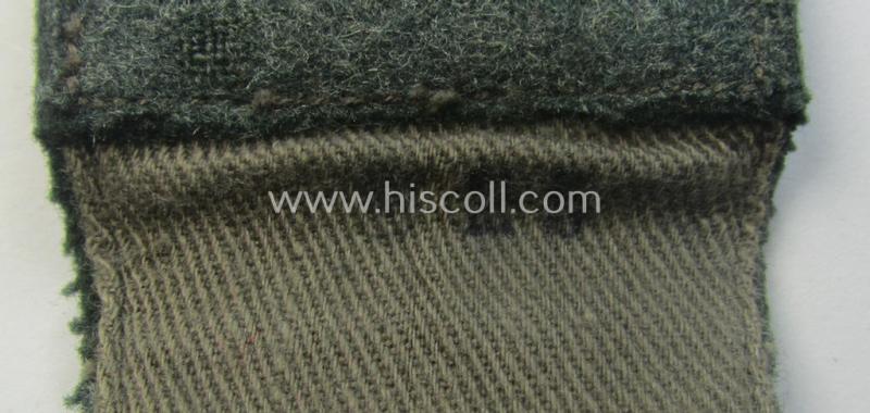 Single, WH (Heeres) EM-type (ie. 'M36-/M40'-pattern- and 'pointed styled-') 'cyphered' shoulderstrap as was intended for usage by a: 'Soldat des Gebirgsjäger-Rgts. 99'