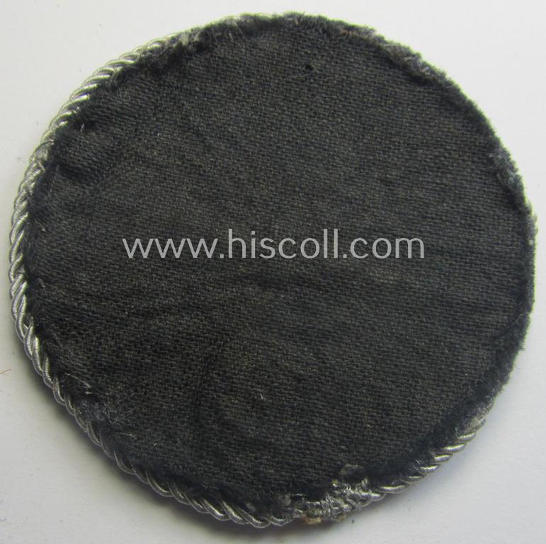 WH (Luftwaffe) machine-embroidered, trade- ie. special-career-patch (ie. 'Tätigkeitsabzeichen') as was intended for a: 'geprüfter Peilfunker' (ie. senior direction-finder-operators)