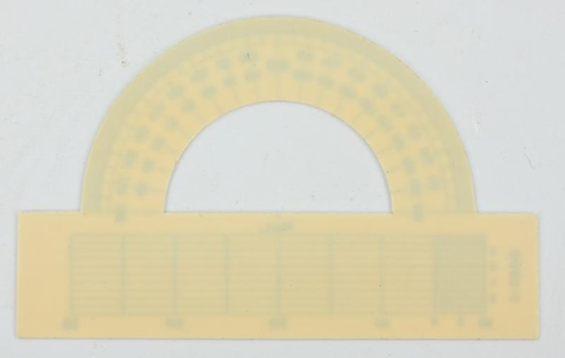 German WH Officer Mapcase Measurement Tool