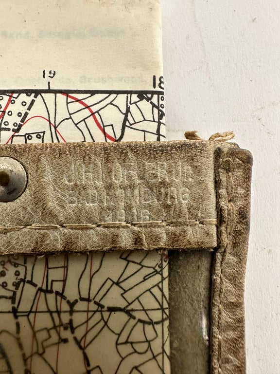 German map folder with map 1936