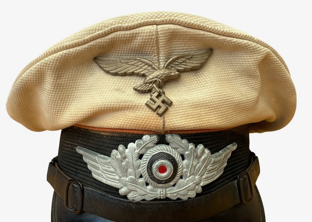 Luftwaffe Tropical EM/NCO Visor Cap for Flying Personnel by "EREL"