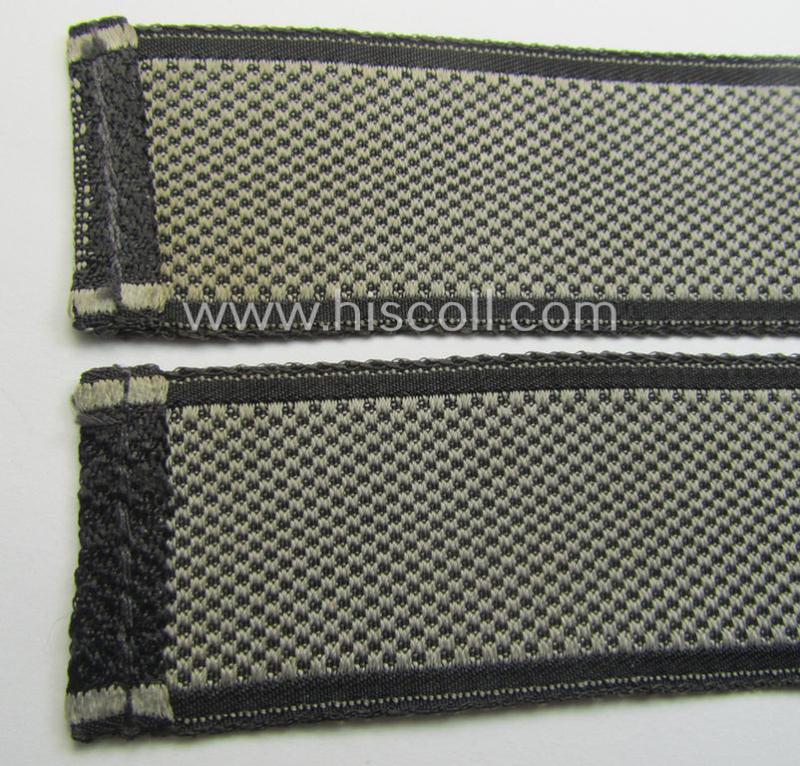 Waffen-SS 1943/44-pattern cuff-title (ie. 'Ärmelstreifen') as executed in typical 'BeVo'-weave-pattern as was intended for a member within the: 17. SS-Panzergrenadier-Division 'Götz von Berlichingen'