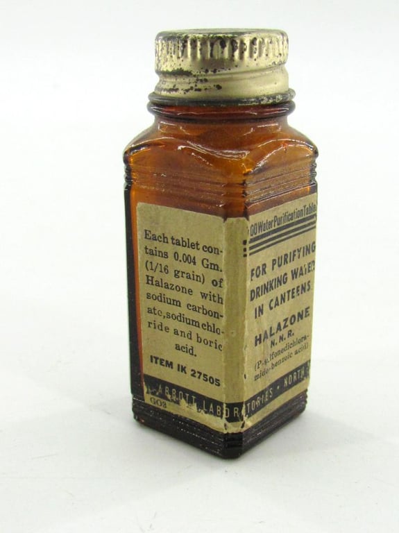 US WWII Water Purification Tablets