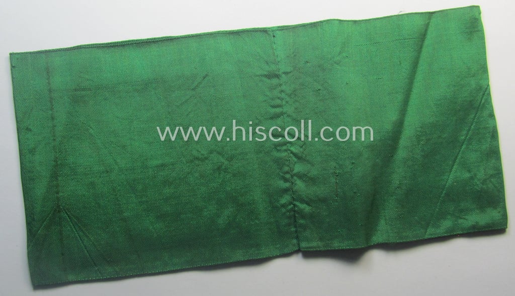 DRB- (ie. 'Deutsche Reichsbahn'-) related armband entitled: 'Reichsbahn' being of the 'entirely-woven'-type onto (typical) linnen-based cloth in a technique similar to the 'BeVo'-weave pattern