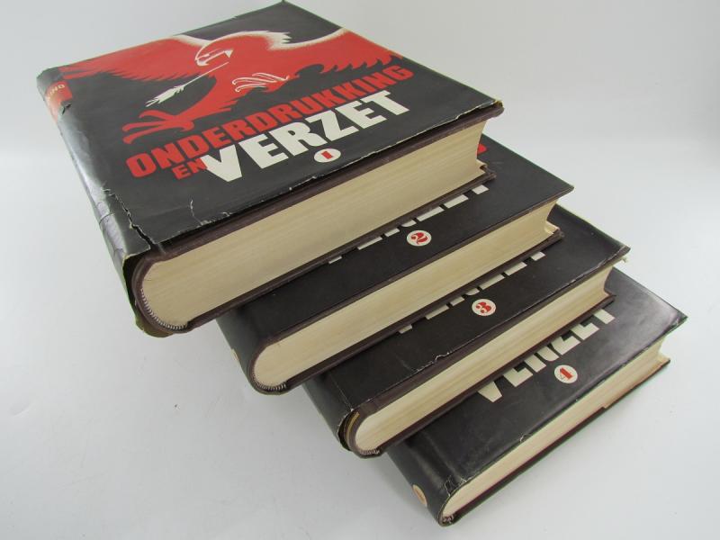 Nederland In Oorlogstijd Onderdrukking En Verzet Set Compleet Met Winkel Affiche