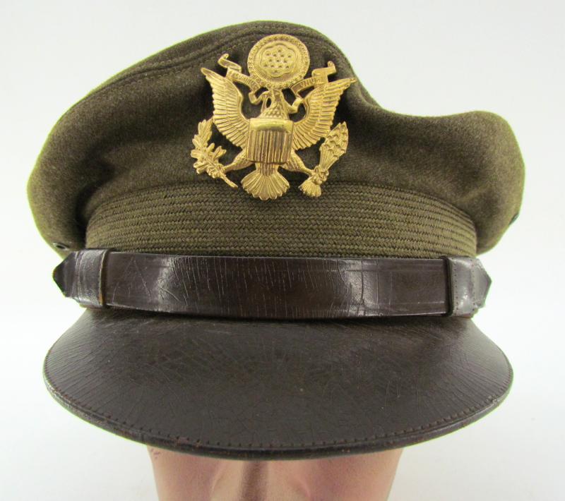 US WWII Army Air Force Officer's Crusher Visor Cap
