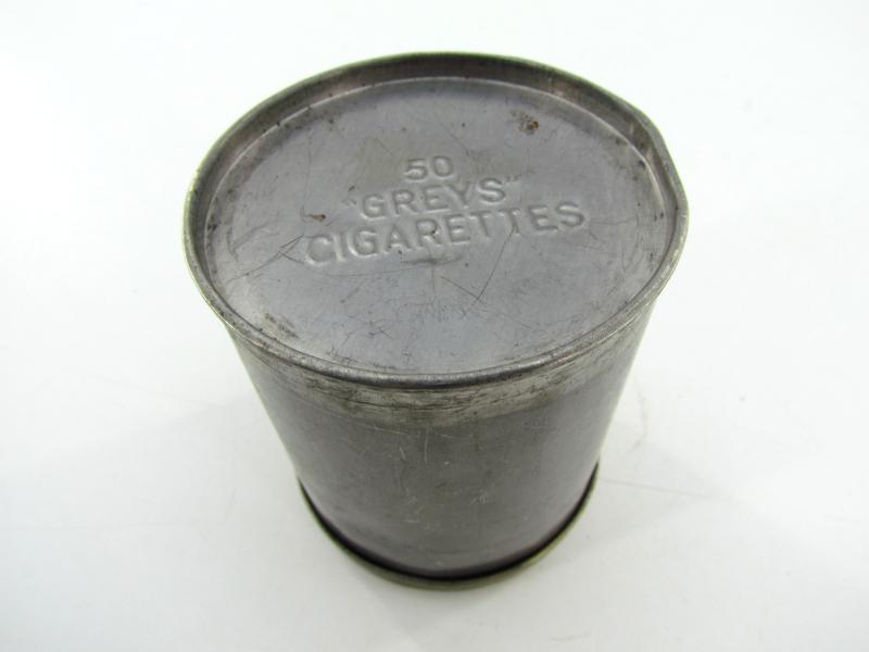 British WWII Greys Cigarettes Can ( empty )