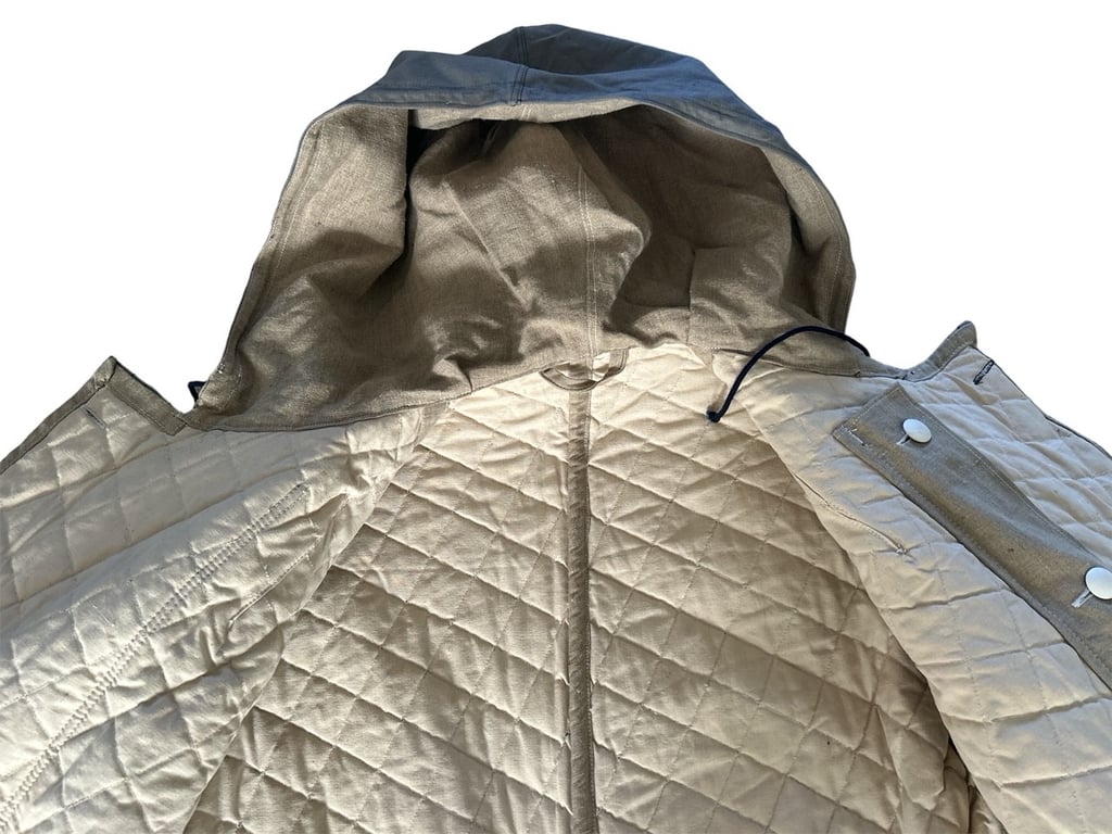 Luftwaffe Fallschirmjäger Squere Guilted Winter Parka in Stone Mint Condition