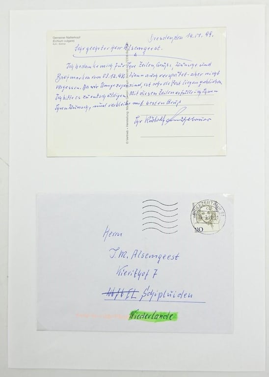 Signature of Kriegsmarine KC Recipient 'Rudolf Mühlbauer'