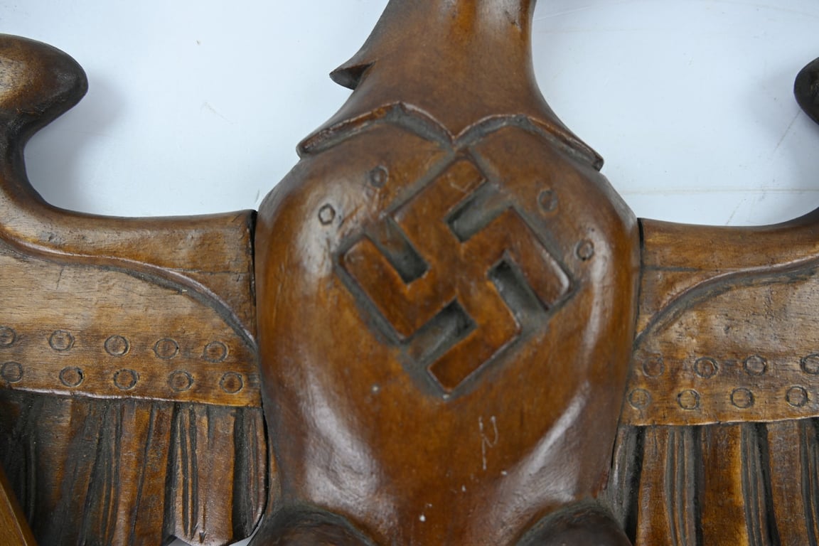 German Hitler Youth Wooden Wall Eagle