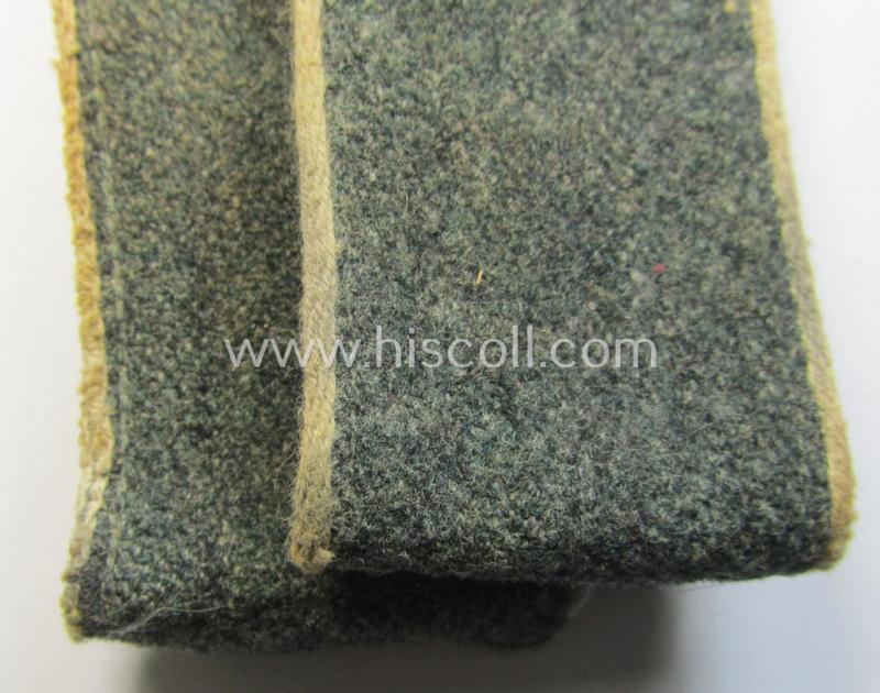 Interesting - fully matching and scarcely encountered! - pair of WH (Heeres) later-war period- (ie. 'simplified'- ie. M44-/M45-pattern-) EM-type shoulderstraps as was intended for - and clearly worn by! - a: 'Soldat der Infanterie-Truppen'