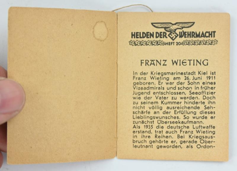 German WHW Pocket Booklet 'Helden der Wehrmacht'