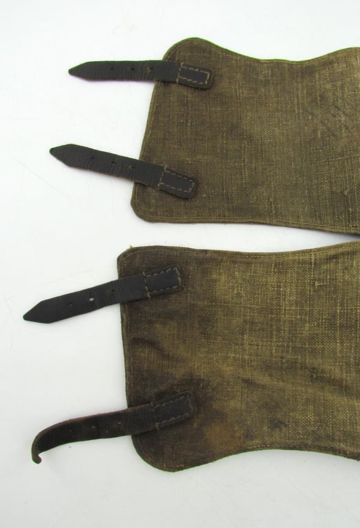 Pair of late war M37 pattern gaiters or Gamaschen