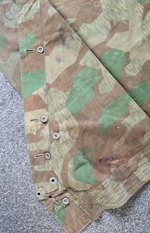Wehrmacht Splinter pattern camouflage tent shelter quarter.