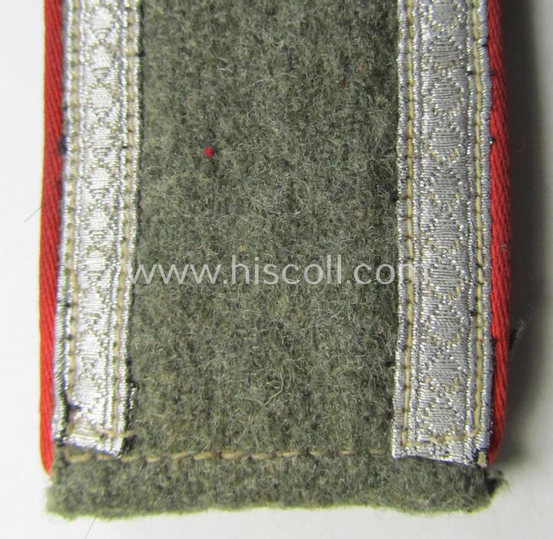 Single, mid-war-period WH (Heeres) so-called: 'M43'-pattern, NCO-type shoulderstrap as was intended for - and worn by! - an: 'Unterwachtmeister eines (Sturm)Artillerie-Regiments'