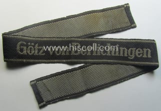 Truly used- and/or worn, Waffen-SS 1943/44-pattern cuff-title (ie....