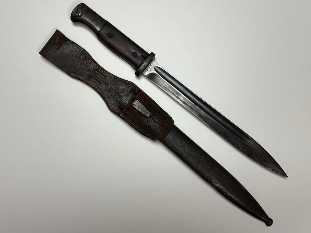 K98 Bayonet Matching "WKC" with brown frog