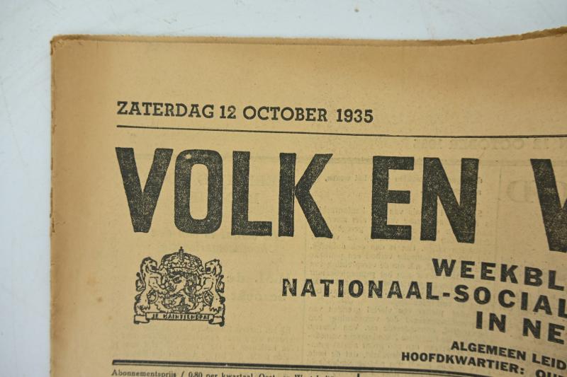 Dutch Newspaper: Volk en Vaderland