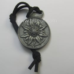WH 'Gebirgsjäger'-related item: a semi-official, commemorative-medal (ie. talisman...