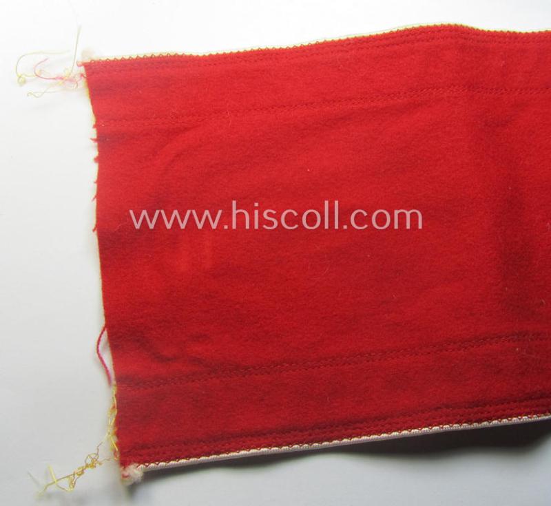 Superb - and equally rarely encountered! - N.S.D.A.P.-type, smooth-woolen-based armband (ie. 'Armbinde für politischen Leiter') as was intended for usage by an: 'N.S.D.A.P. Kreisleiter eines Hauptamtes'