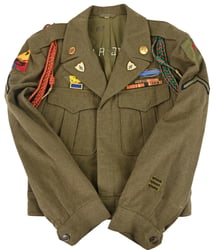 US WW2 Named Ike Jacket '9th Armoured Division'