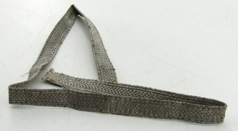 Wehrmacht NCO ‘Unteroffizier’ silver collar tresse