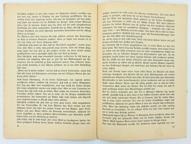 German Hitler Youth Booklet 'Die uberraschten Poilus'