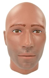 Painted Male Mannequin Head