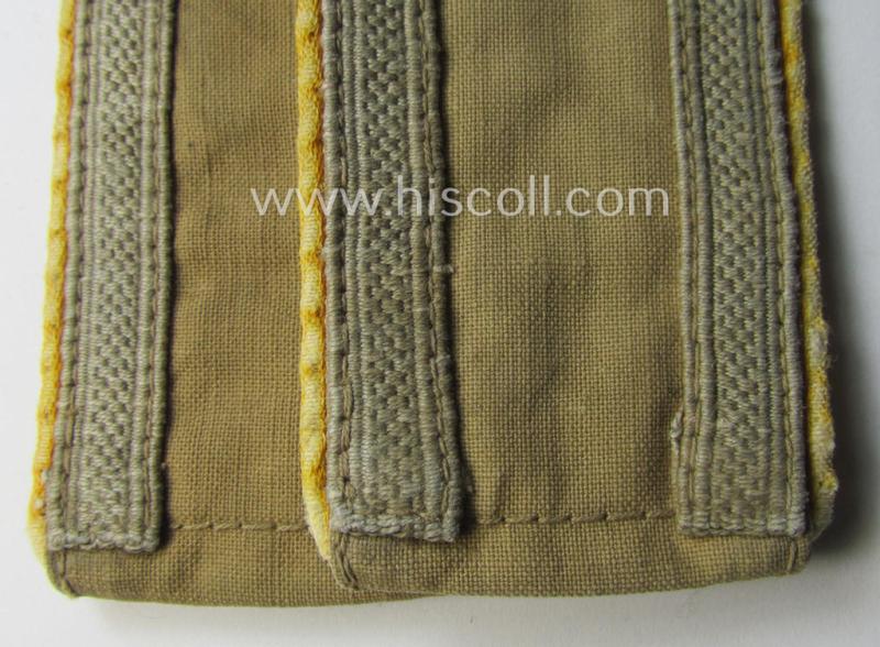 Pair of - truly used- and/or worn! - WH (Luftwaffe) 'tropical-styled' shoulderstraps (as was specifically for usage on the tropical-shirts ie. tunics) as was intended for usage by an: 'Uffz. der Flieger- o. Fallschirmjäger-Trpn.'