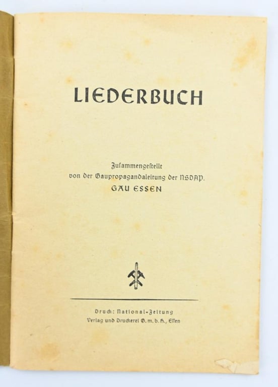 German Third Reich NSDAP Songbook