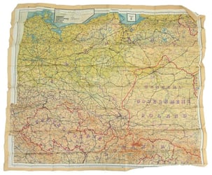USAAF WW2 Pilot Escape Map 43E/F