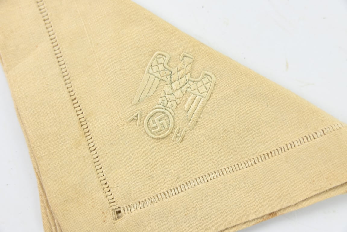 German Third Reich Adolf Hitler Personal Cloth Napkin