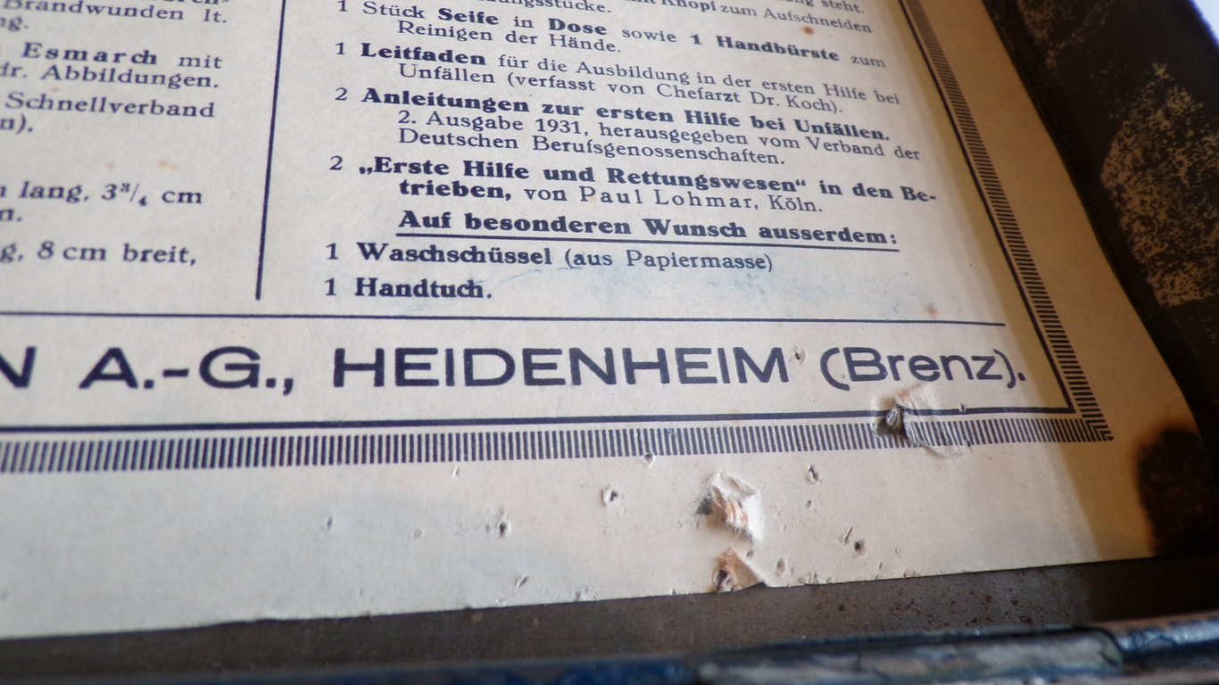 Hitler Youth (HJ) Feldscher Medical Box