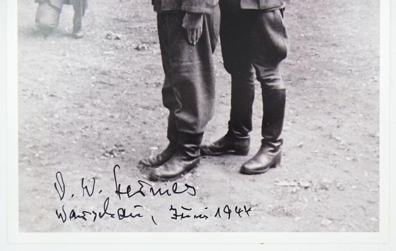 Signature of Wehrmacht Heer KC Recipient 'Otmar Hermes'