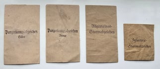 4 X German award envelopes/packets