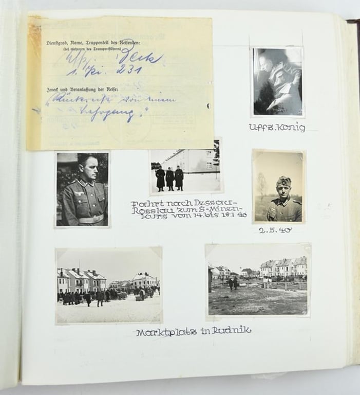 German WH Photoalbum Pioneer Regiment 231