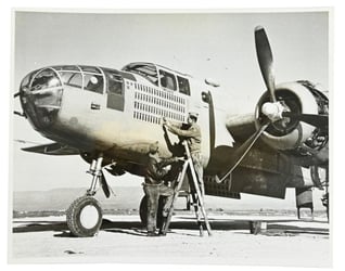 USAAF WW2 Press Photo B-25 Mitchell
