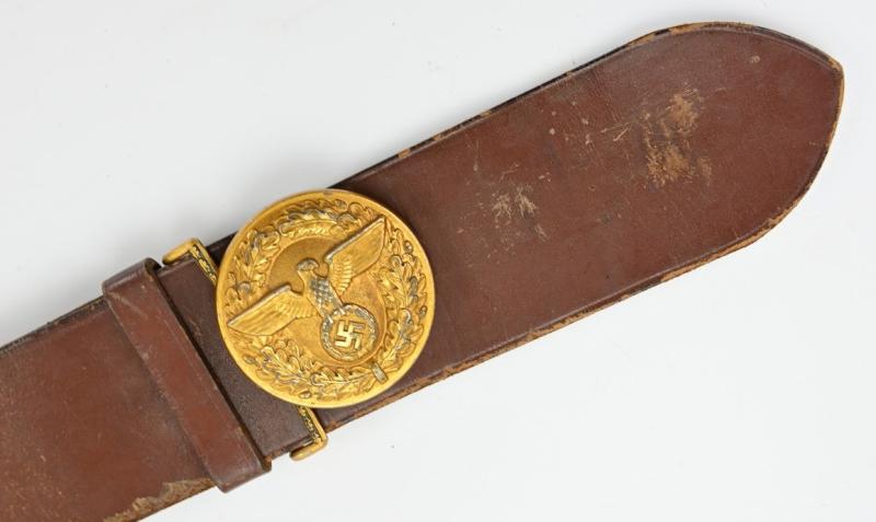 German NSDAP Political Officers Belt & Beltbuckle